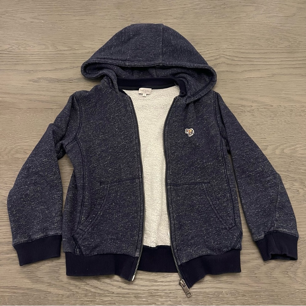 Paul Smith Kids Navy Speckled Zip Hoodie